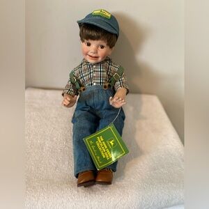 Adorable John Deere doll by Danbury Mint.